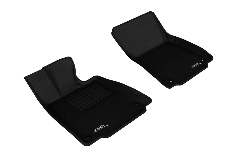 Lexus IS Floor Mats - Front - 3D MAXpider - Kagu Series - Black - `14-`20 Lexus IS Floor Mats - Front - 3D MAXpider - Kagu Series - Black - `14-`20